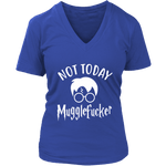 "Not Today" V-neck Tshirt - Gifts For Reading Addicts