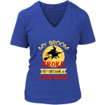 "I Became A Librarian" V-neck Tshirt - Gifts For Reading Addicts