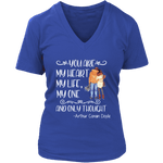 "My heart my life" V-neck Tshirt - Gifts For Reading Addicts