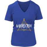 "Whorecrux" V-neck Tshirt - Gifts For Reading Addicts