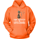 "Cats and books" Hoodie - Gifts For Reading Addicts