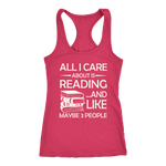 "All I Care About Is Reading" Women's Tank Top - Gifts For Reading Addicts