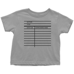 Library Card Toddler T-Shirt - Gifts For Reading Addicts