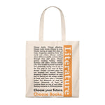 Choose Your Future Choose Books Canvas Tote Bag - Vintage style - Gifts For Reading Addicts