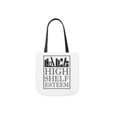 High Shelf Esteem Canvas Tote Bag - Vintage style - Gifts For Reading Addicts