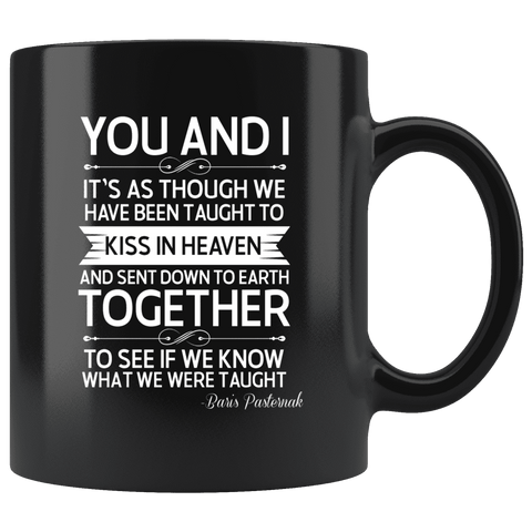 "You and i"11oz black mug - Gifts For Reading Addicts