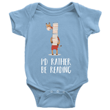 "I'd rather be reading" BABY BODYSUITS - Gifts For Reading Addicts