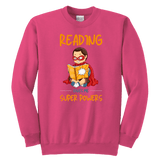 "Reading gives me"YOUTH CREWNECK SWEATSHIRT - Gifts For Reading Addicts