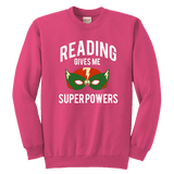 "Reading gives me"YOUTH CREWNECK SWEATSHIRT - Gifts For Reading Addicts