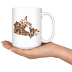 "Canada Bookish Map"15oz White Mug - Gifts For Reading Addicts