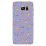 Colorful Bookish Pattern Phone Case Purple - Gifts For Reading Addicts