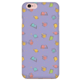 Colorful Bookish Pattern Phone Case Purple - Gifts For Reading Addicts