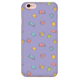 Colorful Bookish Pattern Phone Case Purple - Gifts For Reading Addicts