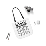 High Shelf Esteem Canvas Tote Bag - Vintage style - Gifts For Reading Addicts