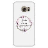 My happy place floral phone case white - Gifts For Reading Addicts