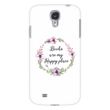 My happy place floral phone case white - Gifts For Reading Addicts