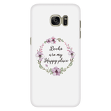 My happy place floral phone case white - Gifts For Reading Addicts