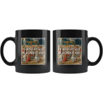 "I Found Myself In Wonderland"11oz Black Mug - Gifts For Reading Addicts