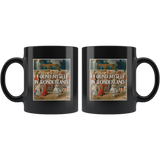 "I Found Myself In Wonderland"11oz Black Mug - Gifts For Reading Addicts