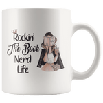 "The Book Nerd Life"11oz White Mug - Gifts For Reading Addicts