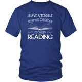 "Sleeping disorder" Unisex T-Shirt - Gifts For Reading Addicts