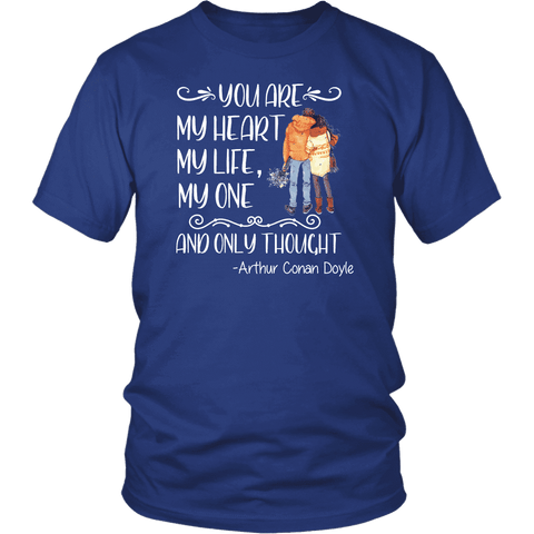 "My heart my life" Unisex T-Shirt - Gifts For Reading Addicts