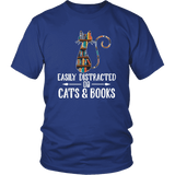 "Cats and books" Unisex T-Shirt - Gifts For Reading Addicts