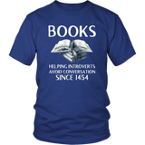 "Books" Unisex T-Shirt - Gifts For Reading Addicts