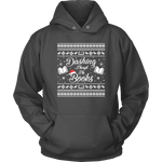 "Dashing Through The Books" Hoodie - Gifts For Reading Addicts