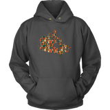 "Canada Bookish Map" Hoodie - Gifts For Reading Addicts