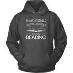 "Sleeping disorder" Hoodie - Gifts For Reading Addicts