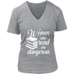 "Women who read" V-neck Tshirt - Gifts For Reading Addicts