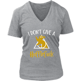 "i Don't Give A Hufflefuck" V-neck Tshirt - Gifts For Reading Addicts