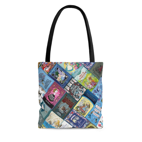 Alice In Wonderland book Covers Tote Bag - Gifts For Reading Addicts