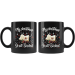 "My Christmas Is All Booked"11oz Black Christmas Mug - Gifts For Reading Addicts