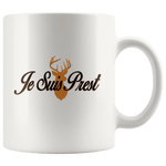 "Je Suis Prest"11oz White Mug - Gifts For Reading Addicts