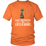 "Cats and books" Unisex T-Shirt - Gifts For Reading Addicts