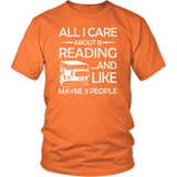 "All I Care About Is Reading" Unisex T-Shirt - Gifts For Reading Addicts