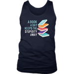 "A Book A Day" Men's Tank Top - Gifts For Reading Addicts