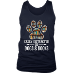 "Dogs and books" Men's Tank Top - Gifts For Reading Addicts