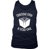 "Cracking Open A Cold One" Men's Tank Top - Gifts For Reading Addicts