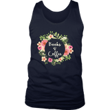 "Books & Coffee" Men's Tank Top - Gifts For Reading Addicts