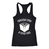 "Cracking Open A Cold One" Women's Tank Top - Gifts For Reading Addicts