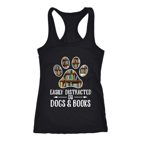 "Dogs and books" Women's Tank Top - Gifts For Reading Addicts