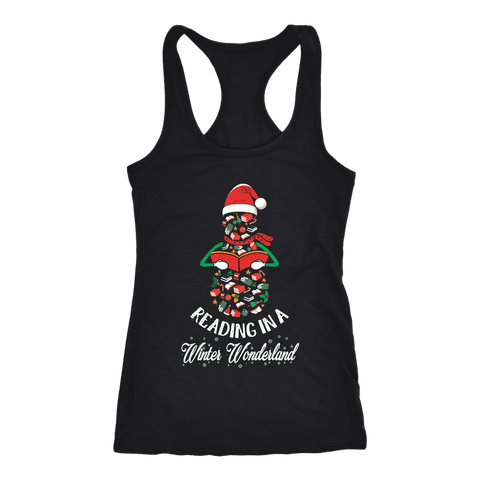 "Reading in a winter wonderland" Women's Tank Top - Gifts For Reading Addicts