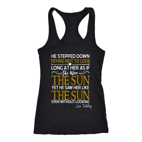 "As if she were the sun" Women's Tank Top - Gifts For Reading Addicts