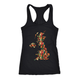 "UK Bookish Map" Women's Tank Top - Gifts For Reading Addicts