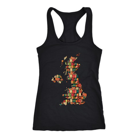 "UK Bookish Map" Women's Tank Top - Gifts For Reading Addicts