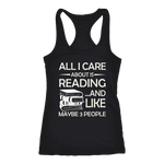 "All I Care About Is Reading" Women's Tank Top - Gifts For Reading Addicts