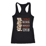 "I Read" Women's Tank Top - Gifts For Reading Addicts